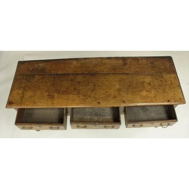 Wood Mid 18th Century Queen Anne Oak Dresser Base or Server For Sale - Image 7 of 11