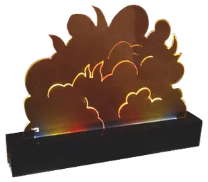 Siepe Acrylic Glass Illuminated Prototype Sculpture by Gino Marotta for Studio Superego, 2000s
