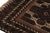 Afghan Baluch Tribal Rug With Beige-Brown and Blue Geometric Patterns For Sale In New York - Image 6 of 7
