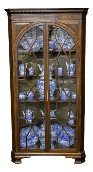 Georgian Mahogany Corner Cupboard