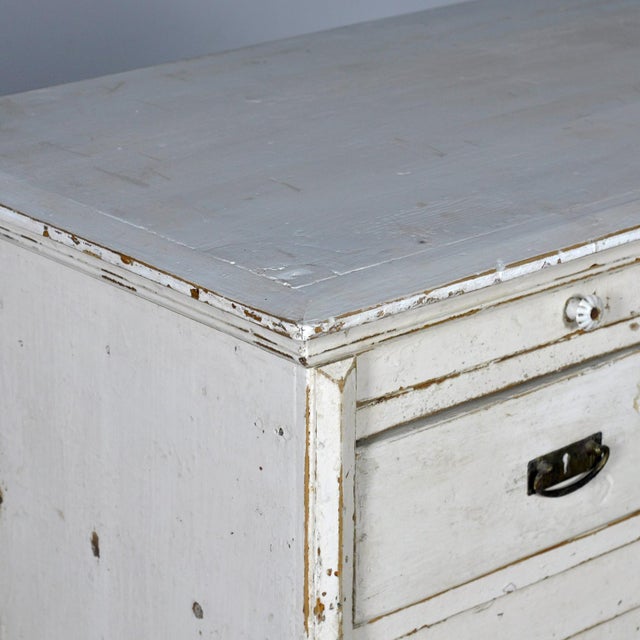 Antique White Buffet in Pine, 1910 For Sale - Image 9 of 17