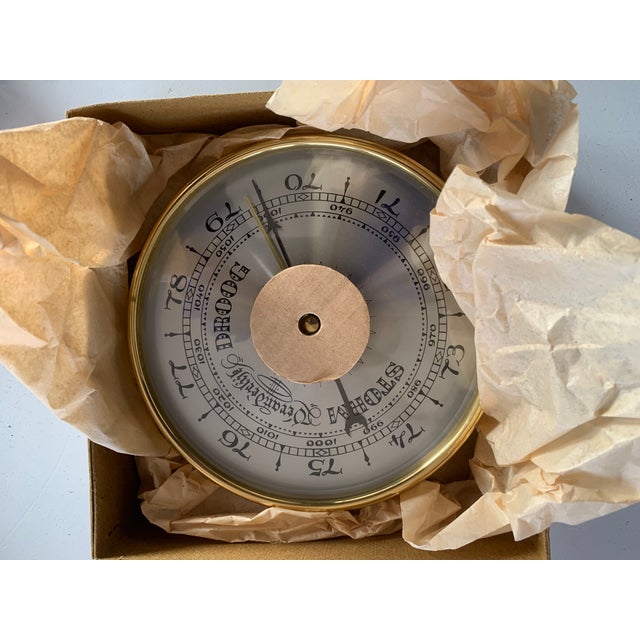 Barometer in Brass, 1980s-1990s For Sale - Image 6 of 18