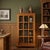 Mission Solid Oak Display Bookcase - Walnut Stain For Sale - Image 17 of 18