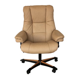 Stressless Mayfair Leather Office Chair For Sale