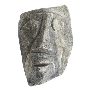 Vintage Cubist Style Marble Head Sculpture For Sale