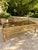 A beautiful Danish bamboo and glass coffee table, circa 1960s, with a warm bamboo frame and smoked glass top. The table...