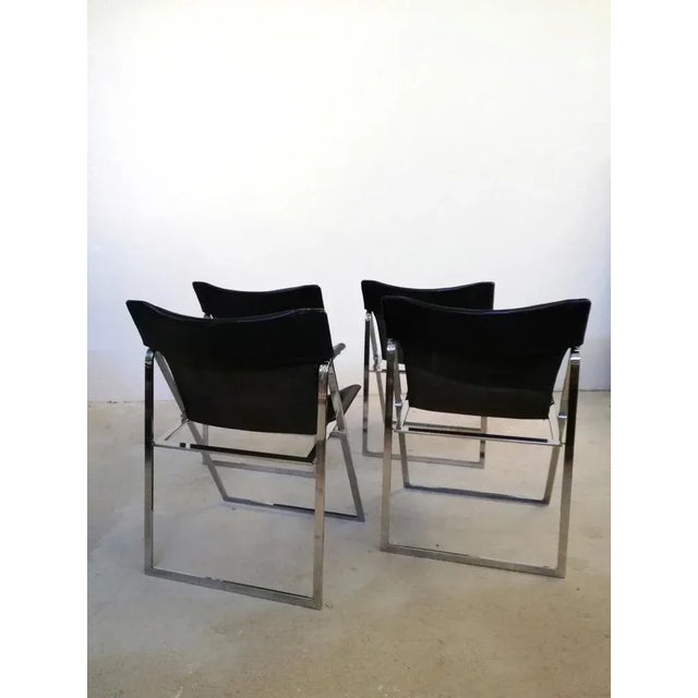 Folding Chairs by Marcello Cuneo for Amar, 1970s, Set of 4 For Sale - Image 10 of 12
