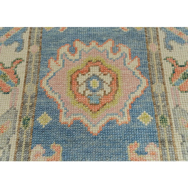 Turkish Oushak Rug 2' x 4'11" #20128 For Sale - Image 4 of 8