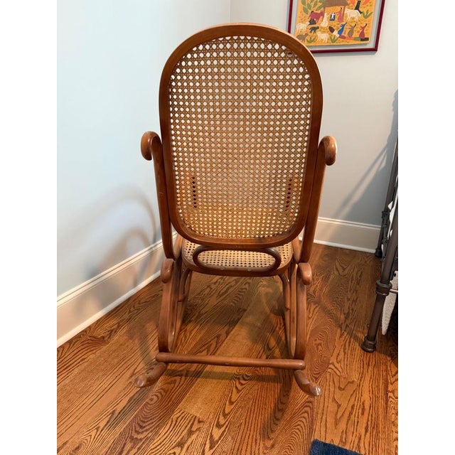 1960s Vintage Thonet Bentwood Rocker For Sale - Image 5 of 8