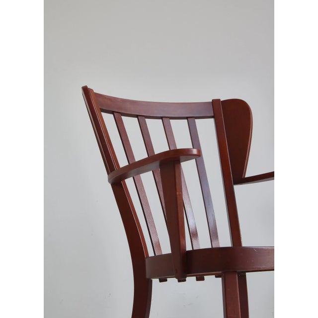 Danish Canada Armchairs in Stained Beech by Fritz Hansen, 1940s, Set of 2 For Sale - Image 10 of 18