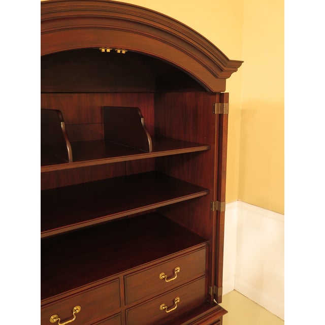 Henkel Harris Mahogany Arched Top Armoire | Chairish