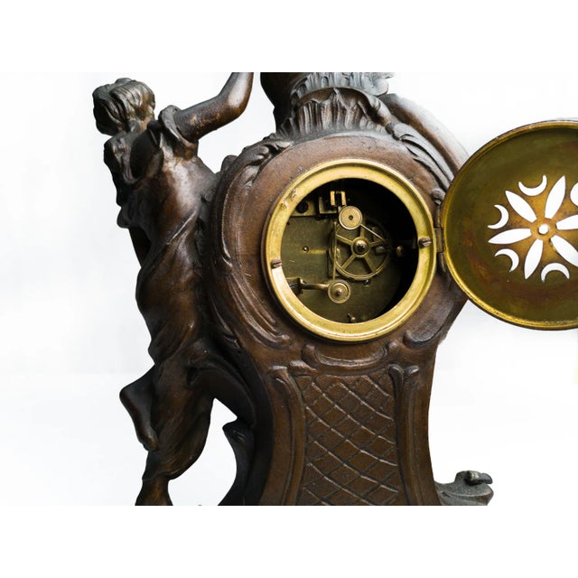 Napoleon Iii Chimney Clock, 19th Century For Sale - Image 3 of 7