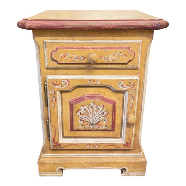 Italian Italian Lacquered, and Hand Painted Nightstands For Sale - Image 3 of 6