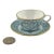 Mini Blue Primrose teacup set by Spode. Decorated in blue with flowers and a gold trim, it is a lovely example of Spode's...