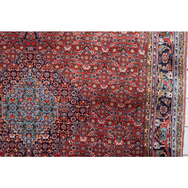 1920s, Antique Persian Bidjar Handmade Rug 7.5' X 10.11' For Sale - Image 11 of 15