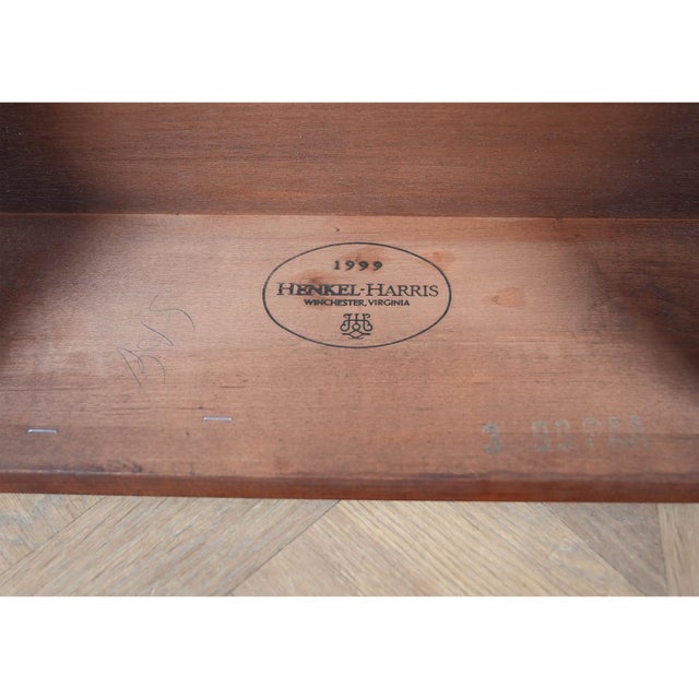 Nvin0610 Vintage Henkel Harris Mahogany Console For Sale - Image 9 of 13