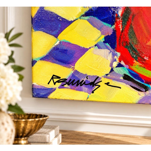 Contemporary Robert Burridge Original Painting, “Still Life With Wine and Pears,” 2003 For Sale - Image 3 of 7