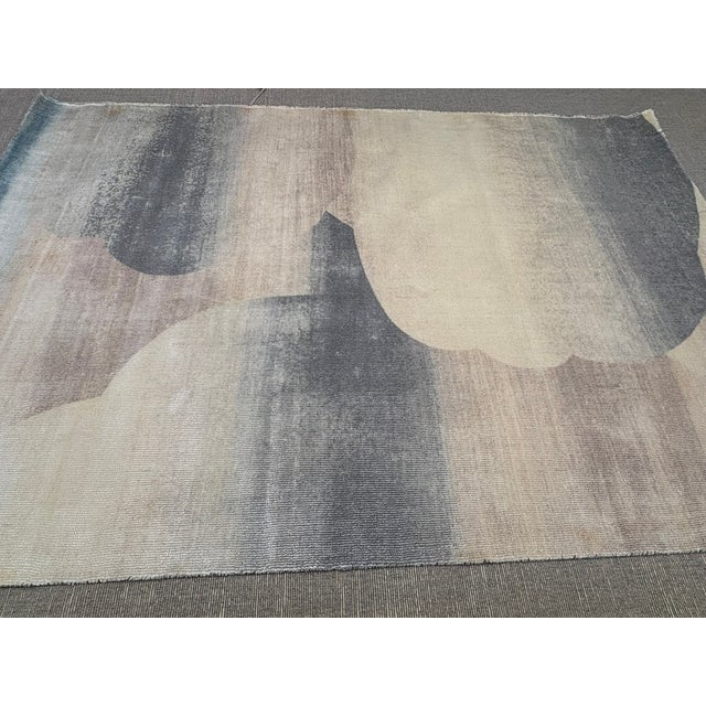 West Elm Ombre Sky Rug – 6x9 Wool & Viscose Blend | Handwoven For Sale - Image 10 of 18