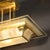 Art Deco Machine Age Polished Brass Glass Rod Chandelier by Petitot For Sale - Image 16 of 18