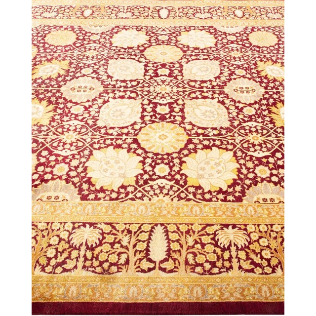 Solo Rugs Mogul, One-of-a-Kind Hand-Knotted Area Rug in Red, 6' 1" x 9' 3" For Sale - Image 4 of 8