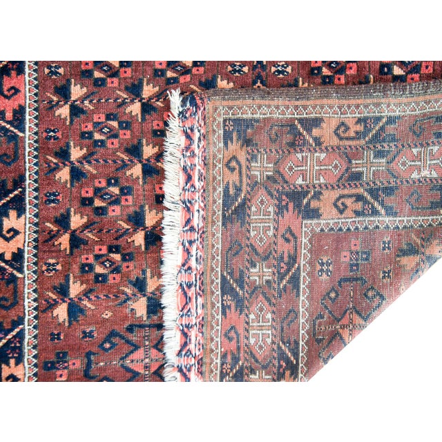 Tribal Early 20th Century Persian Baluch Rug For Sale - Image 3 of 14