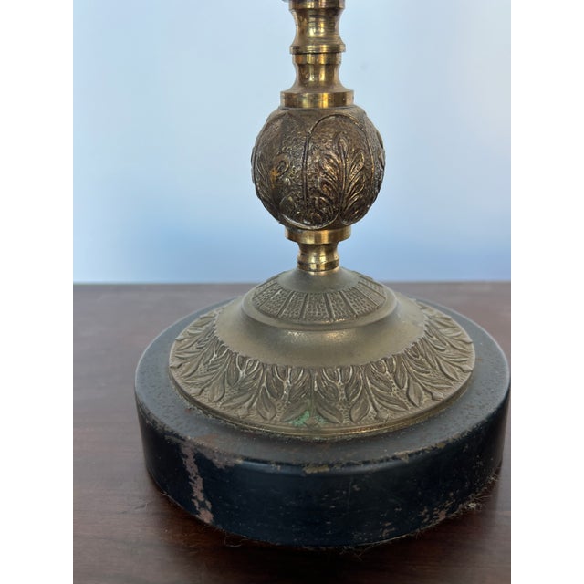 Mid-Century Pair of Candlestick Table Lamps For Sale In Miami - Image 6 of 9