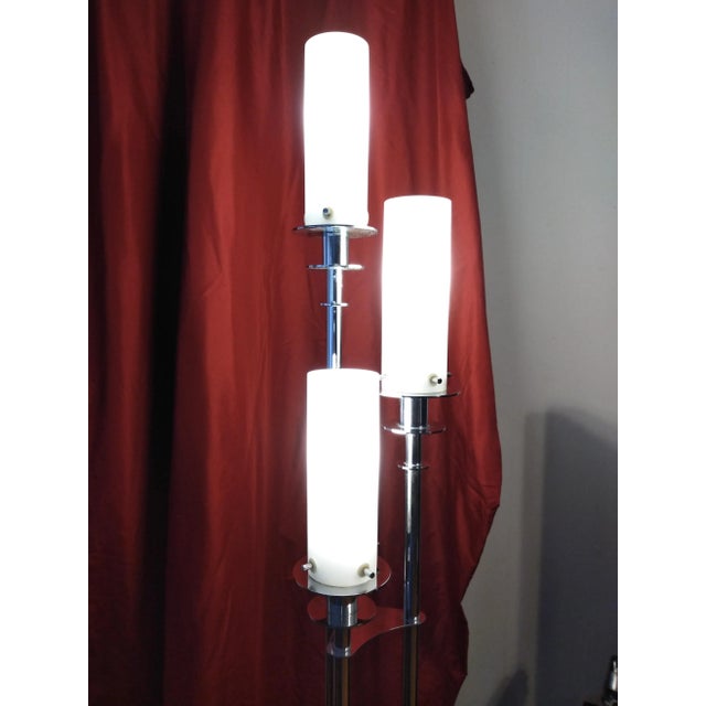 Metal 1980s Mid Century Style Three Arm Floor Lamp For Sale - Image 7 of 12