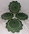 Bordallo Pinheiro Vintage Bordallo Pinheiro Green Rabbit Accent Scalloped Majolica Salad Plates -Set of 4 For Sale - Image 4 of 4