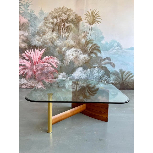 Mid-Century Modern Walnut and Glass Coffee Table by Hainke, 1970s For Sale - Image 16 of 16