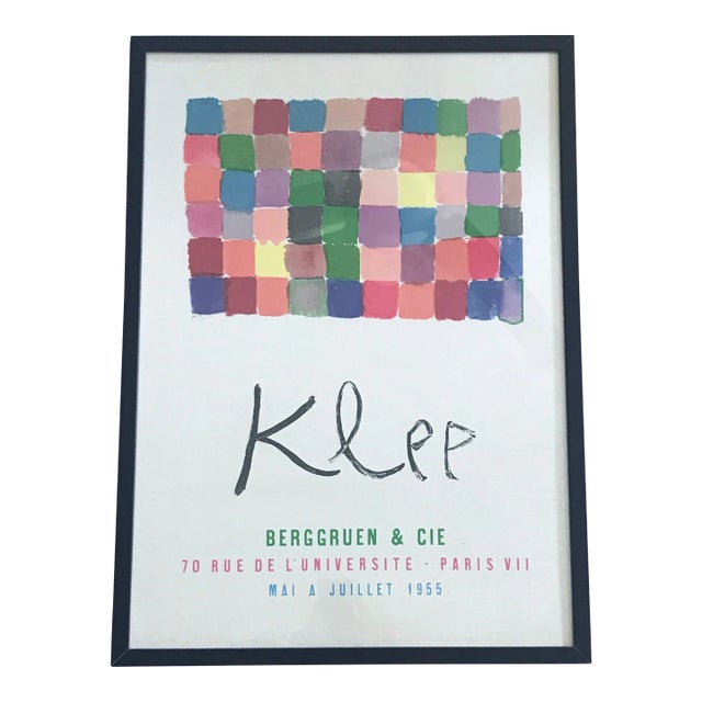 Paul Klee Original Exhibition Poster, Berggruen and Cie, Paris 1955 For Sale