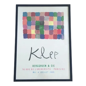 Paul Klee Original Exhibition Poster, Berggruen and Cie, Paris 1955