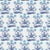 SAMPLE - Schumacher x Molly Mahon Mughal Fabric In Sky Indigo For Sale