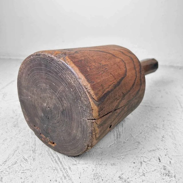 Wood Meiji Wooden Straw Hammer, Japan, 1890s For Sale - Image 7 of 12