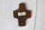 Brutalist-Style Bronze Wall Cross Depicting the Last Supper "God Bless Our Home" For Sale - Image 4 of 5