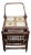 1960s Italian Bamboo & Rattan Tile-Top Drinks Trolley Bar Cart For Sale