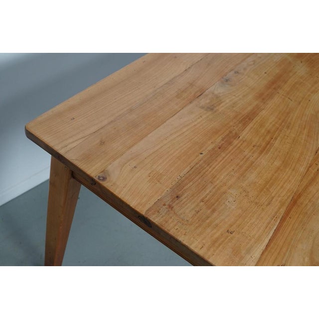Vintage 20th Century Farmhouse French Cherry Dining Table For Sale - Image 16 of 17