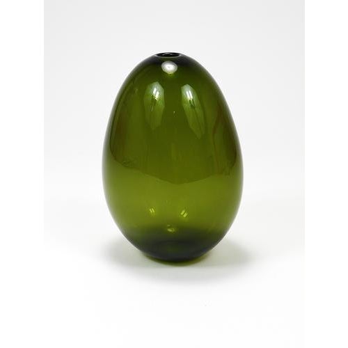 Green Saippuakupla Green Soap Bubble Art Glass Vase by Kaj Franck, Nuutajärvi Finland, 1958 For Sale - Image 8 of 16