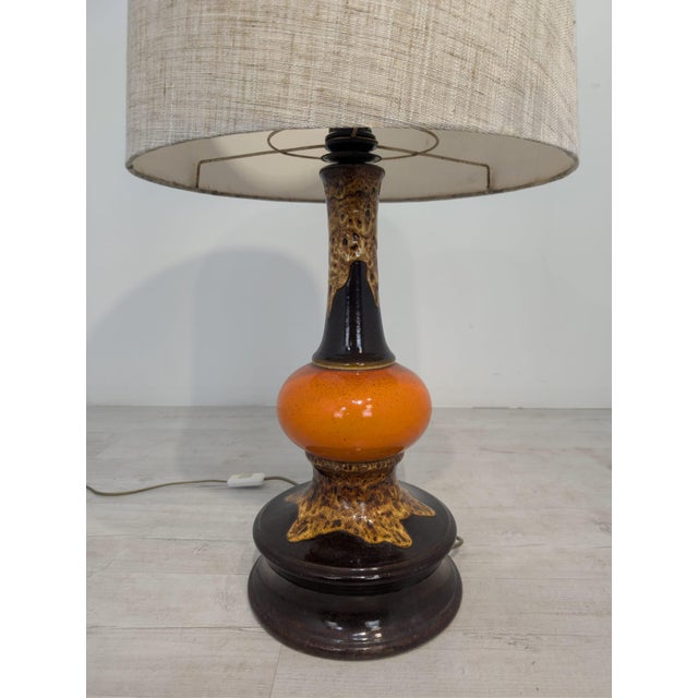 Fat Lava Ceramic Table Lamp, 1970s For Sale - Image 6 of 12