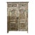 Midcentury Antique Spanish Style Armoire Carved Storage Bar Cabinet For Sale