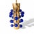 Contemporary Italian Table Lamps in Brass and Blue Murano Glass from Justfurnituress SRL, Set of 2 For Sale - Image 3 of 11