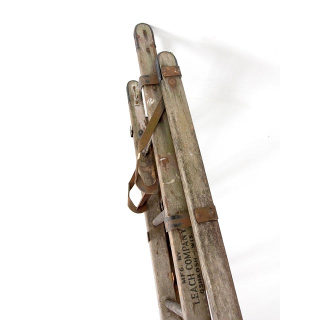 Early 20th Century Oshkosh Patented Safety Ladder For Sale - Image 10 of 18