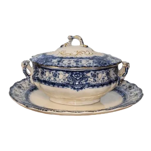 Sampson Hancock & Sons Circa 1901 Welbeck Soup Tureen and Underplate