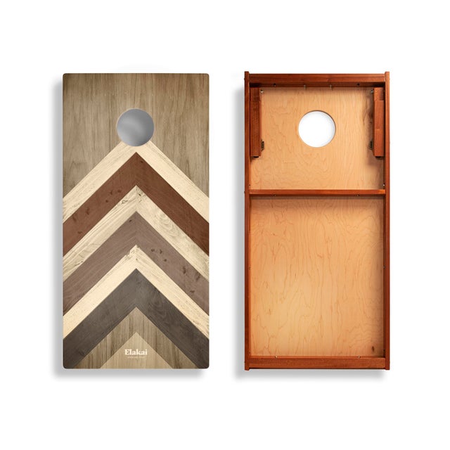 Sleek Angles. Refined Play. The Modern Angle boards bring an architectural edge to a classic game. Bold UV-cured patterns...