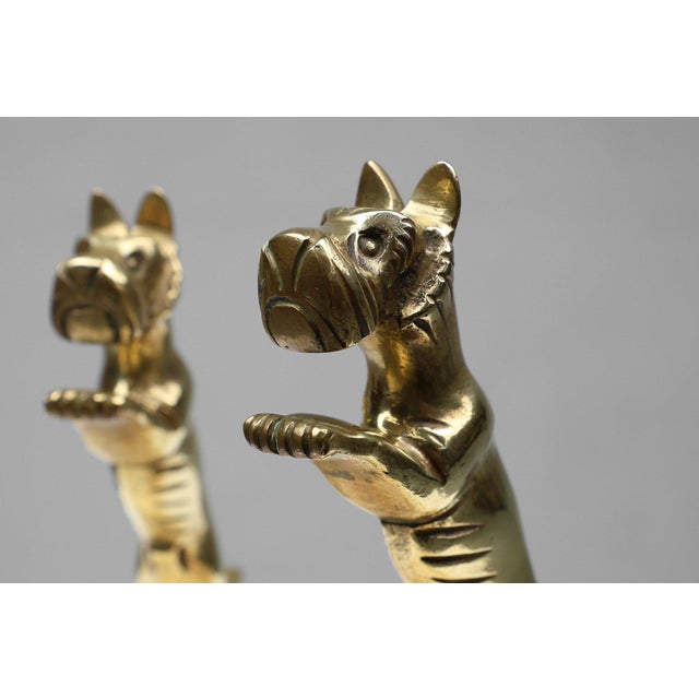 1930s Art Deco Bookends in Copper with Marble Bases, France, 1930s, Set of 2 For Sale - Image 5 of 11