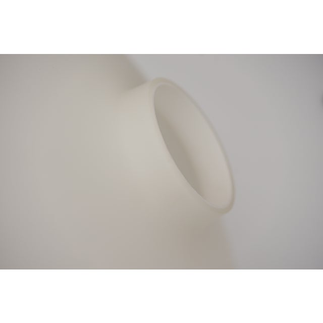 Mid-Century Modern Danish UFO Lamp in Opal Glass and Teak, 1960s For Sale - Image 13 of 15