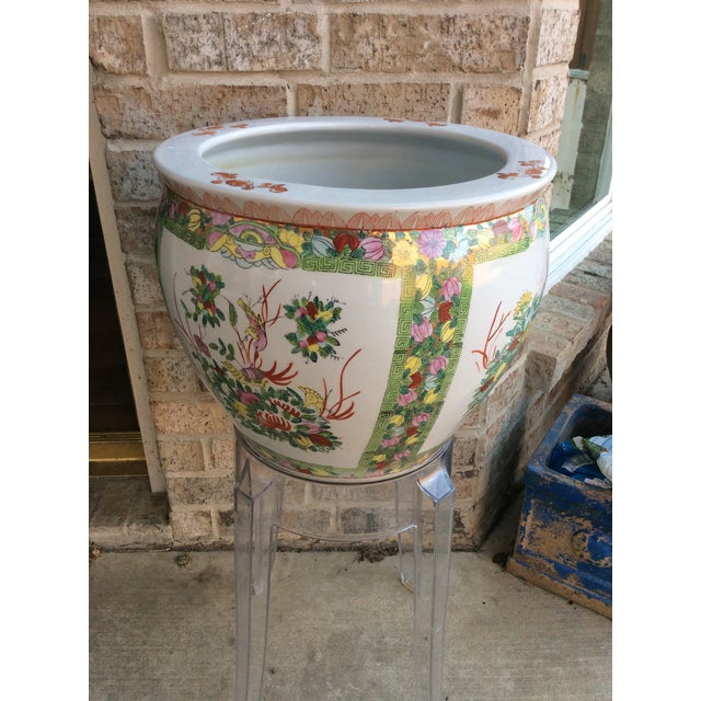 Vintage Ceramic Fishbowl Planter | Chairish