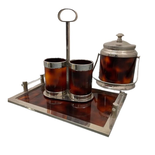 1960s Mid-Century Aldo Tura Red Lucite Bar Wine Set, Italy- 3 Pieces For Sale - Image 10 of 10