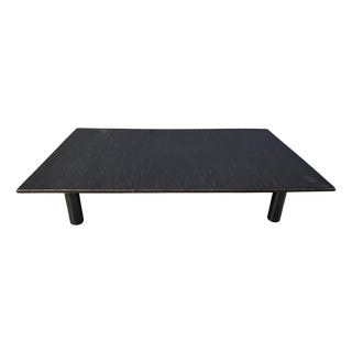 Belgian Ebonized Wenge and Bamboo Coffee Table by Axel Vervoord, 1980 For Sale