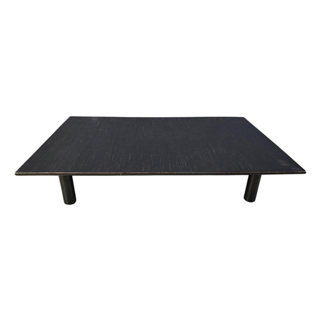 Belgian Ebonized Wenge and Bamboo Coffee Table by Axel Vervoord, 1980 For Sale