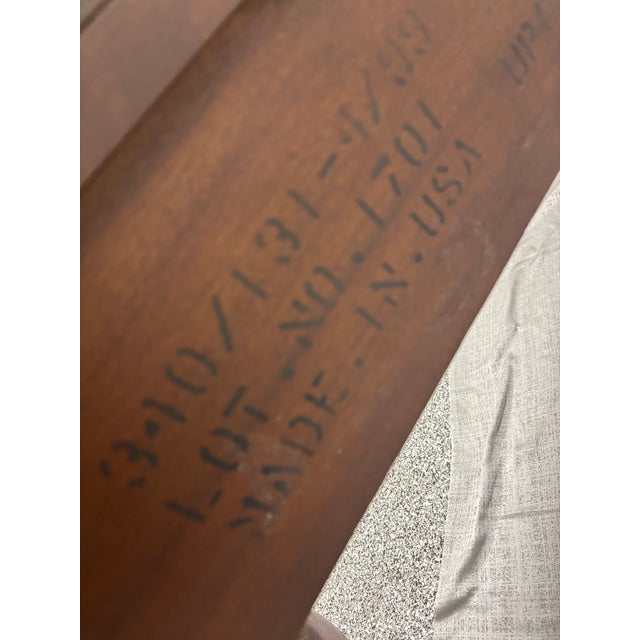 VIntage Bernhardt Belmont Victorian Style Walnut Finish Sideboard, Console For Sale - Image 11 of 12